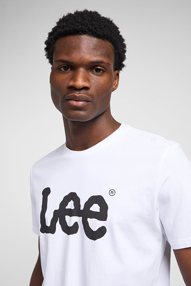 Футболка LEE WOBBLY LOGO TEE Regular Fit (112116123) Белый