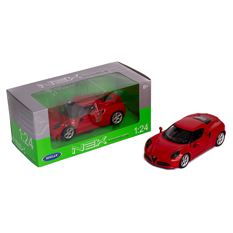 Модель автомобиля: Alfa 4C Alfa Romeo 1:24 Welly (24048W/RED)