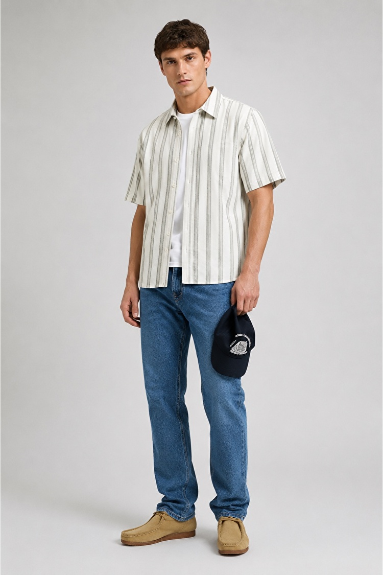 Рубашка LEE SS LEE SHIRT Regular Fit (112376570) Бежевый