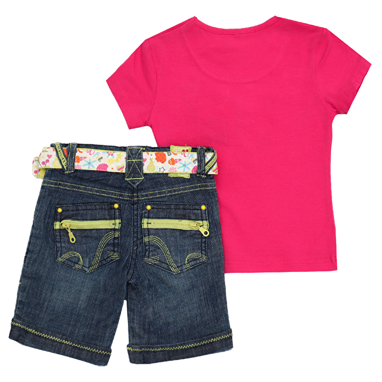Комплект: Футболка та шорти Losan Mc baby girls (016800904/142) Малиновий