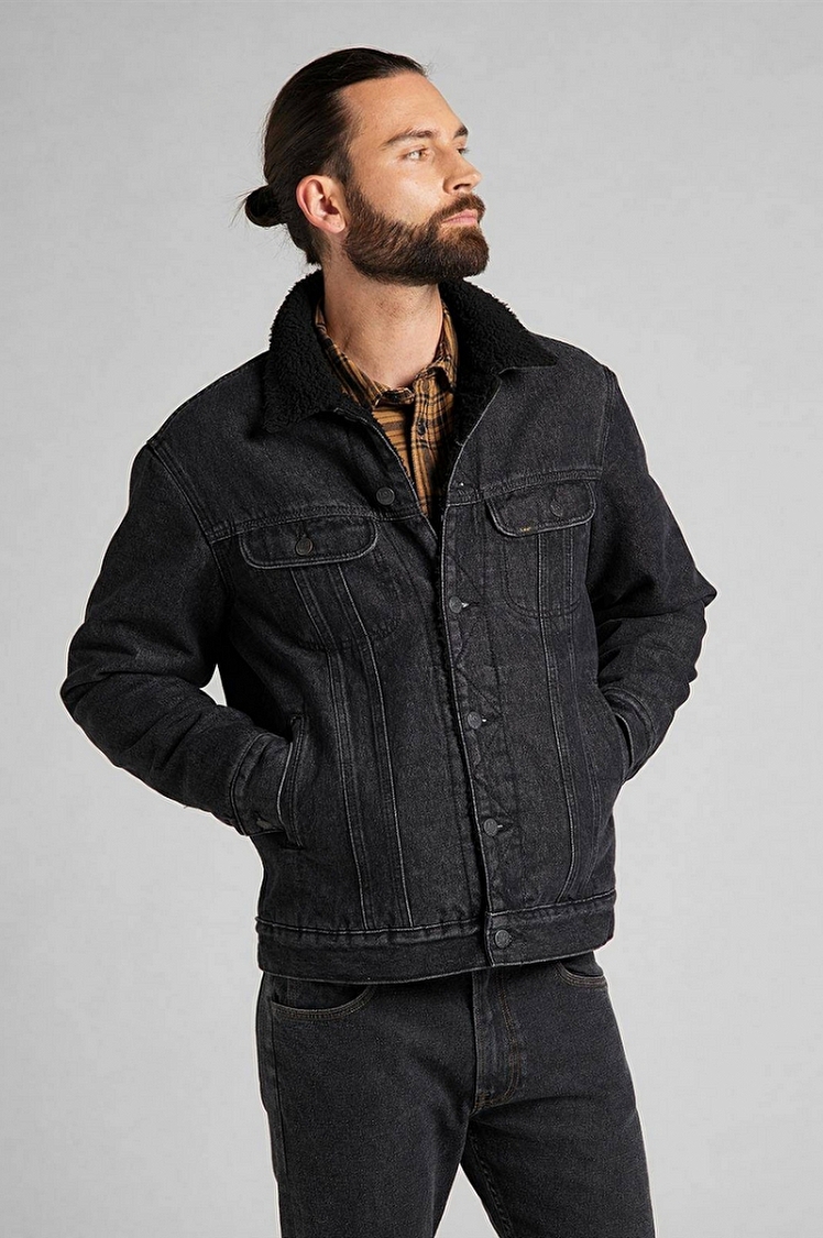 Шерпа LEE Sherpa Jacket Regular Fit (L87AFFKO) Черный