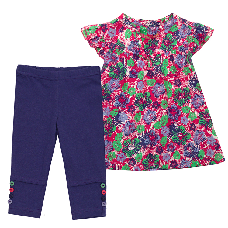 Комплект: Туніка з легінсами Losan Mc baby girls (016802004/142) Фіолетовий