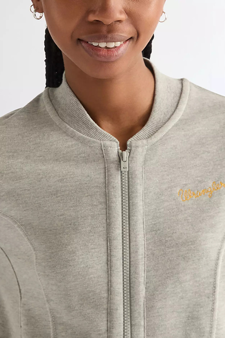 Свитшот на молнии Wrangler AVIATOR SWEATSHIRT Regular Fit (112378110) Серый