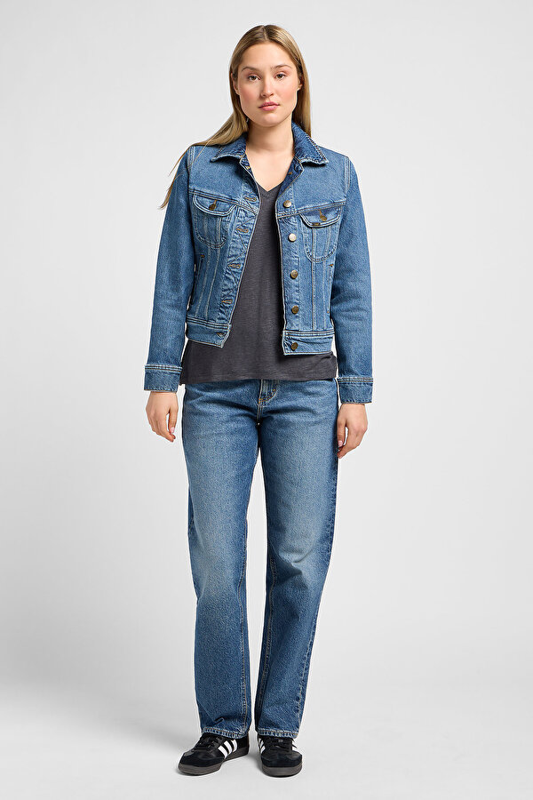 Куртка джинсовая LEE Rider Jacket Regular Fit (112341297) Голубой