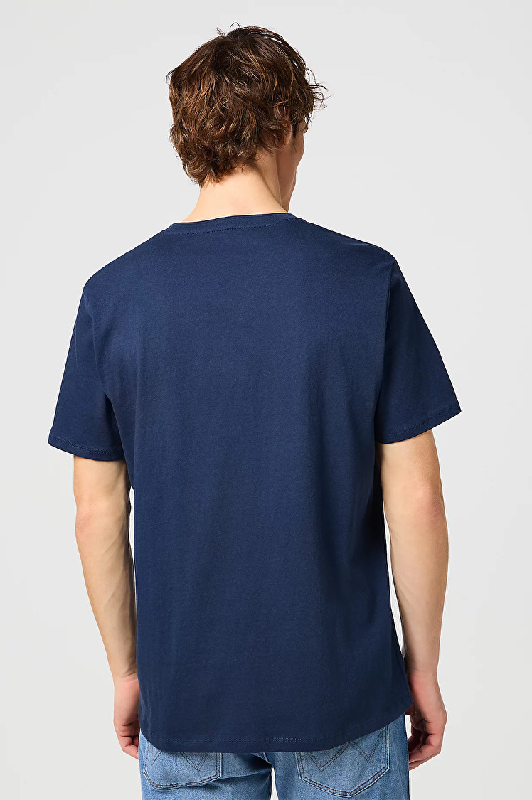 Набір футболок твін-пак Wrangler 2PACK SIGN OFF TEE Regular Fit (112334265) Синій, чорний