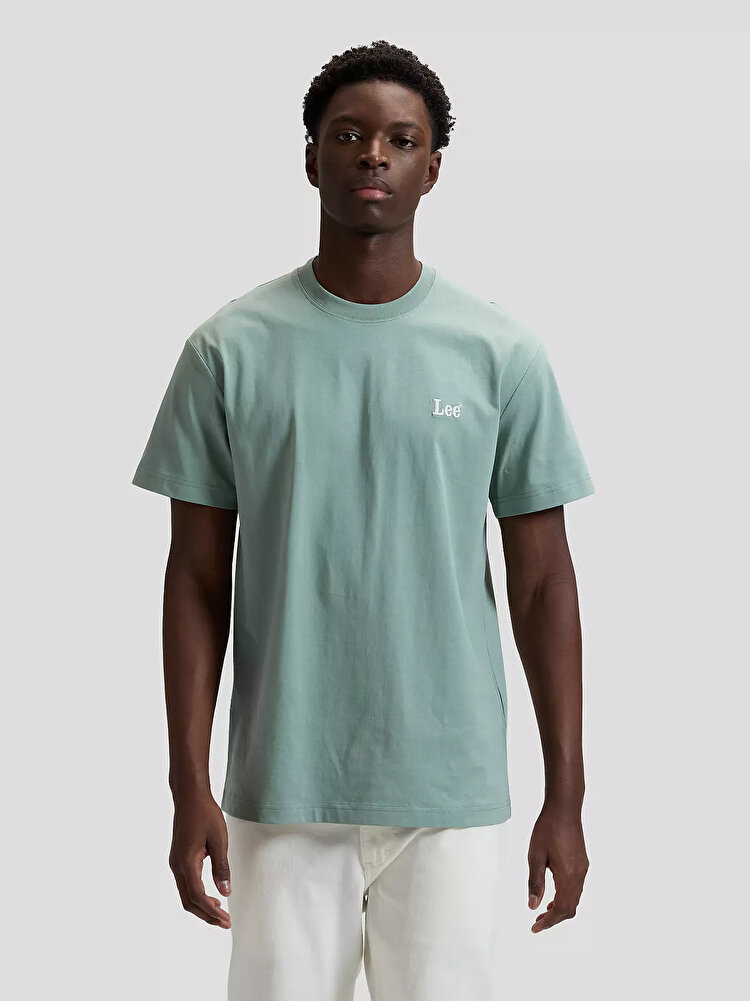 Футболка LEE SS SMALL LOGO TEE Relaxed Fit (112376467) Зеленый