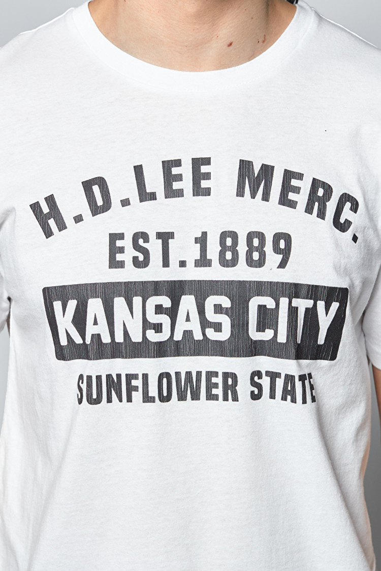 Футболка LEE SS KANSAS CITY TEE Regular Fit (L60TFE12) Білий