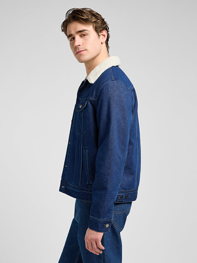 Шерпа LEE Sherpa Jacket Regular Fit (112370428) Синій