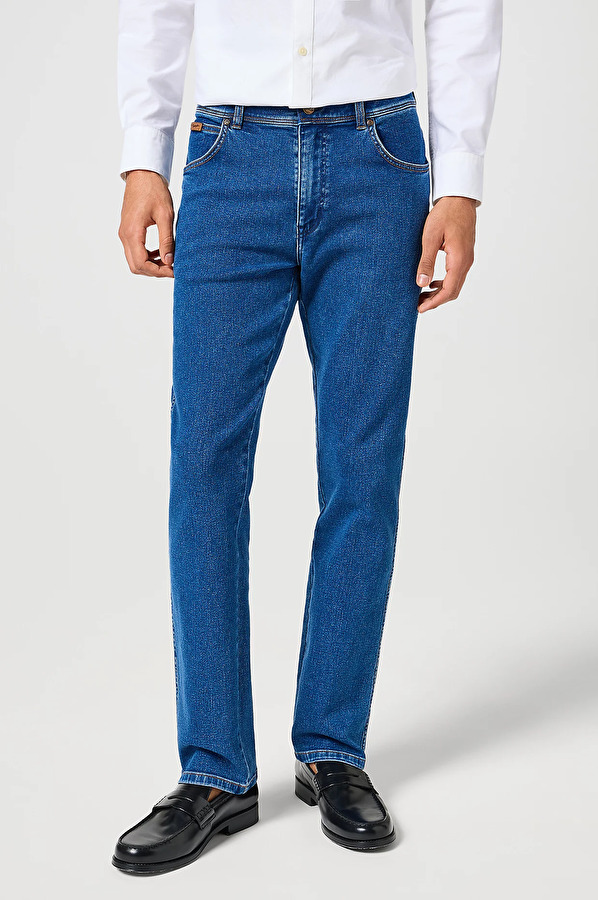 Джинси Wrangler Texas Regular Fit (112356794) Голубий