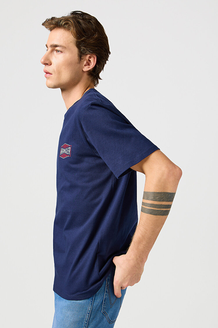 Футболка Wrangler Small Graphic Tee (112362354) Синій