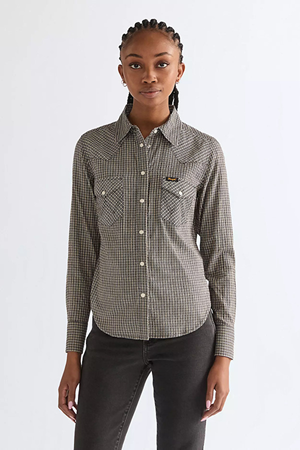 Сорочка Wrangler Western Shirt Slim Fit (112379004) Чорний