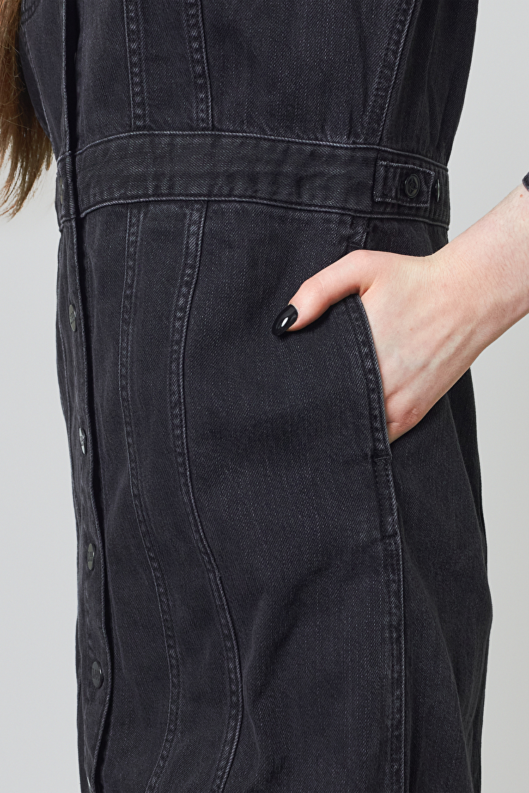 Сукня джинсова LEE Longsleeve Dress Slim Fit (L50LNECY) Чорний