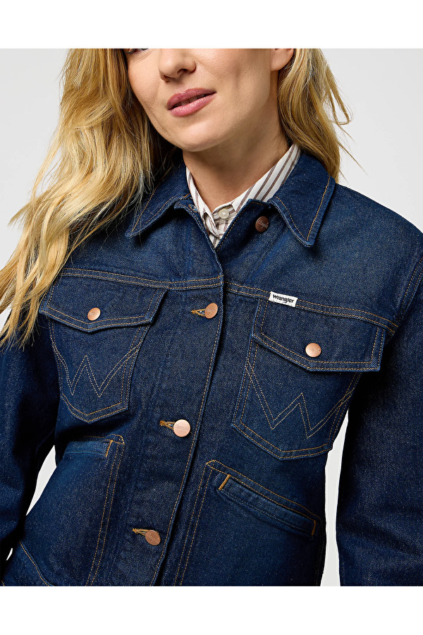 Куртка джинсовая Wrangler Heritage Jacket Multiple Fits (112373035) Синий
