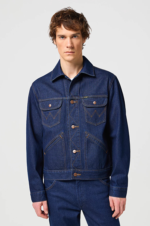 Куртка джинсовая Wrangler 124MJ Regular Fit (112341042) Синий