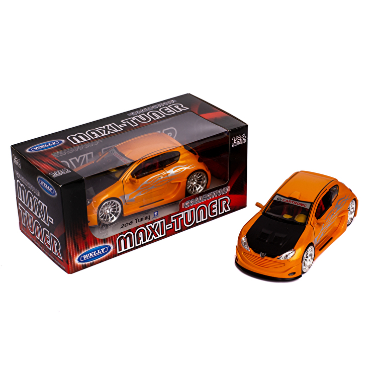 Модель автомобіля: Peugeot 1:24 Welly (22486W/ORANGE)
