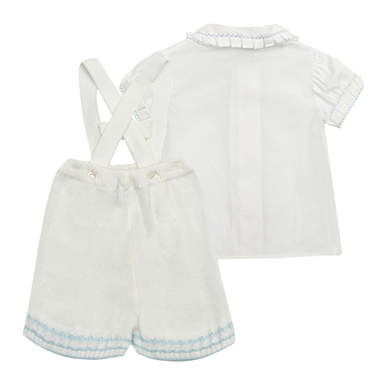 Сорочка, шорти на бретелях FOQUE Bebe (5304) Білий