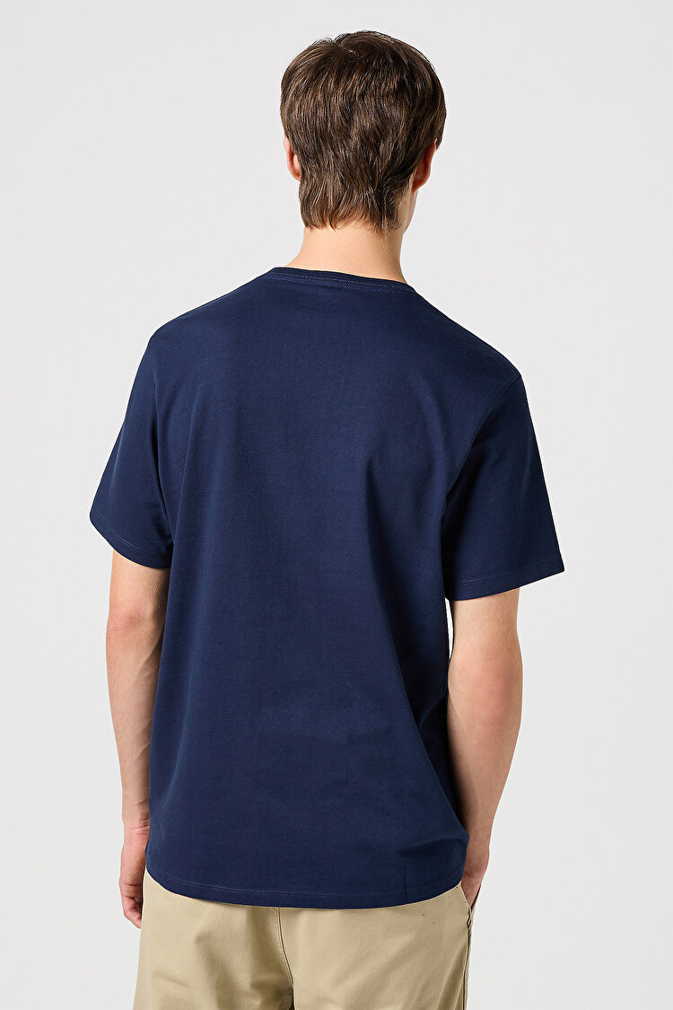 Футболка Wrangler Logo Tee (112350524) Синій