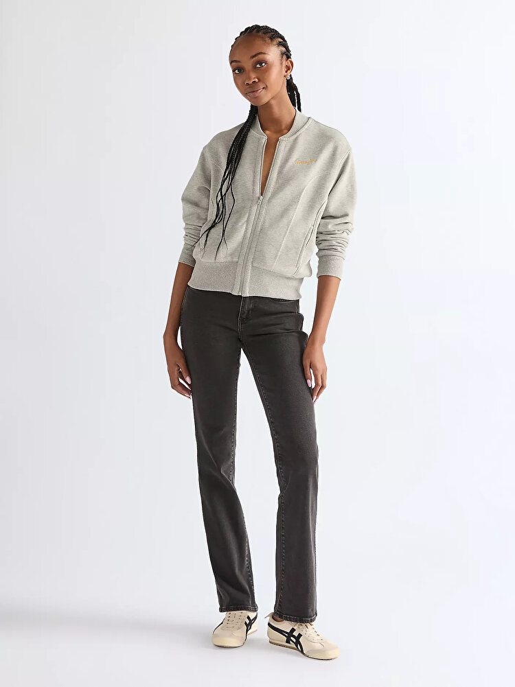 Світшот на блискавці Wrangler AVIATOR SWEATSHIRT Regular Fit (112378110) Сірий