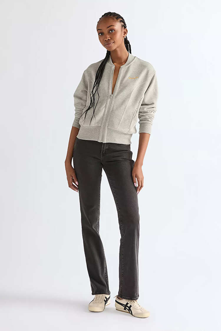 Свитшот на молнии Wrangler AVIATOR SWEATSHIRT Regular Fit (112378110) Серый