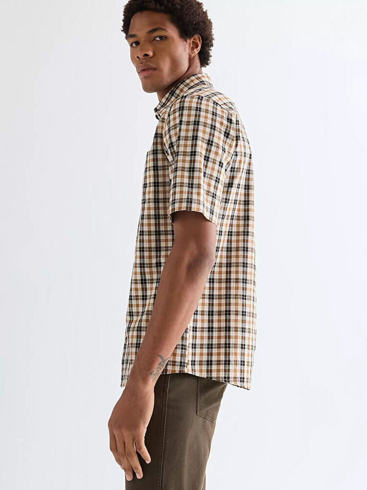 Сорочка Wrangler SS 1 PKT SHIRT Regular Fit (112378048) Коричневий