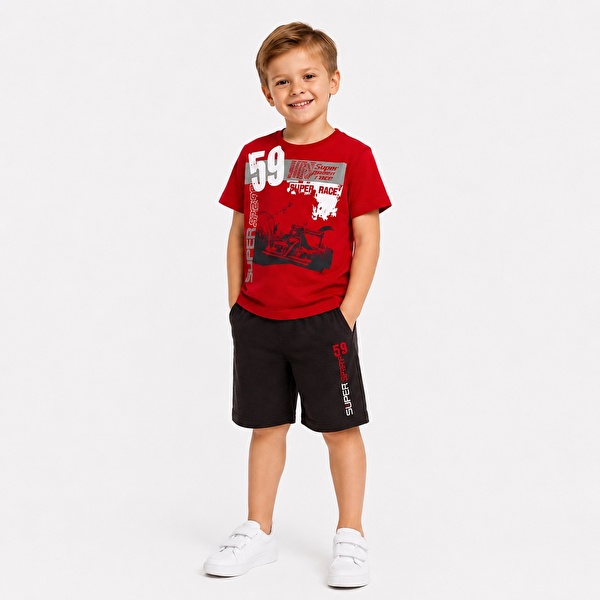 Комплект: Футболка та шорти Losan Kids boys (315-8003AC/51) Червоний