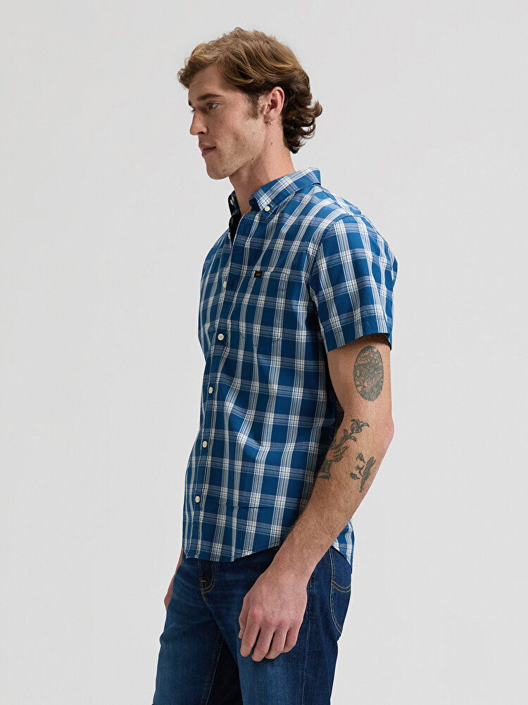 Сорочка LEE LEE BUTTON DOWN SS Regular Fit (112376549) Блакитний