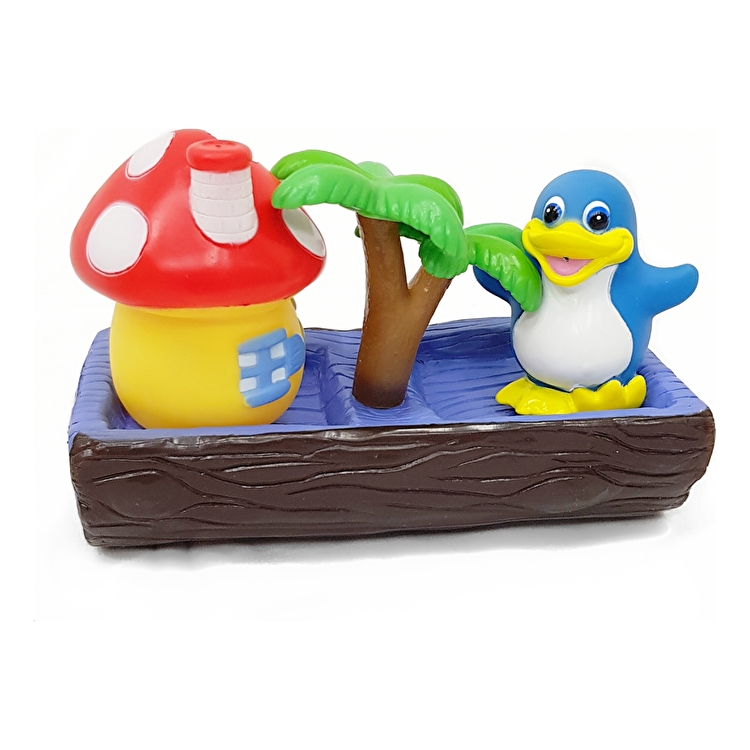 Іграшка для ванної кімнати `Пінгвін з домівкою`. LONG KEY (103HX99PB)