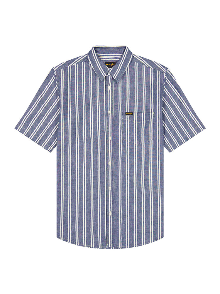 Сорочка Wrangler SS CHAMBRAY SHIRT Regular Fit (112378121) Сірий