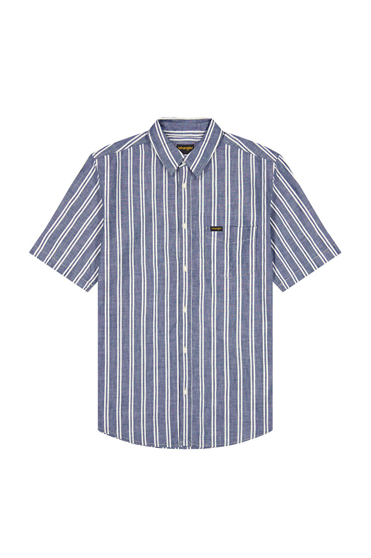 Рубашка Wrangler SS CHAMBRAY SHIRT Regular Fit (112378121) Серый