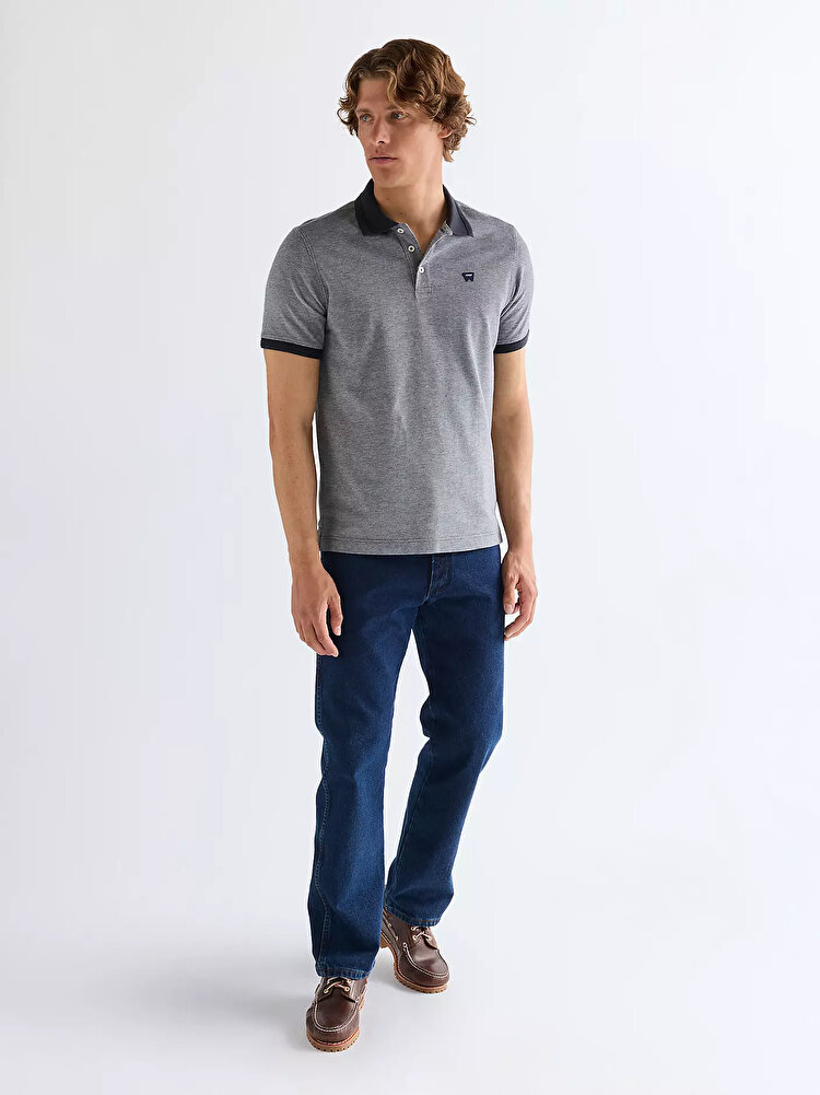 Поло Wrangler REFINED POLO SHIRT Regular Fit (112377997) Синий
