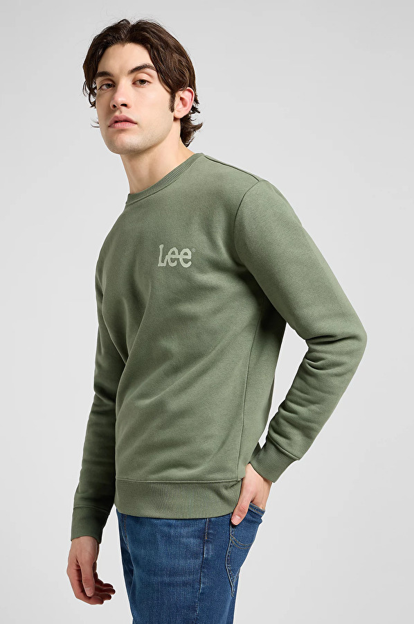 Свитшот LEE WOBBLY LEE SWS Regular Fit (112371911) Зеленый