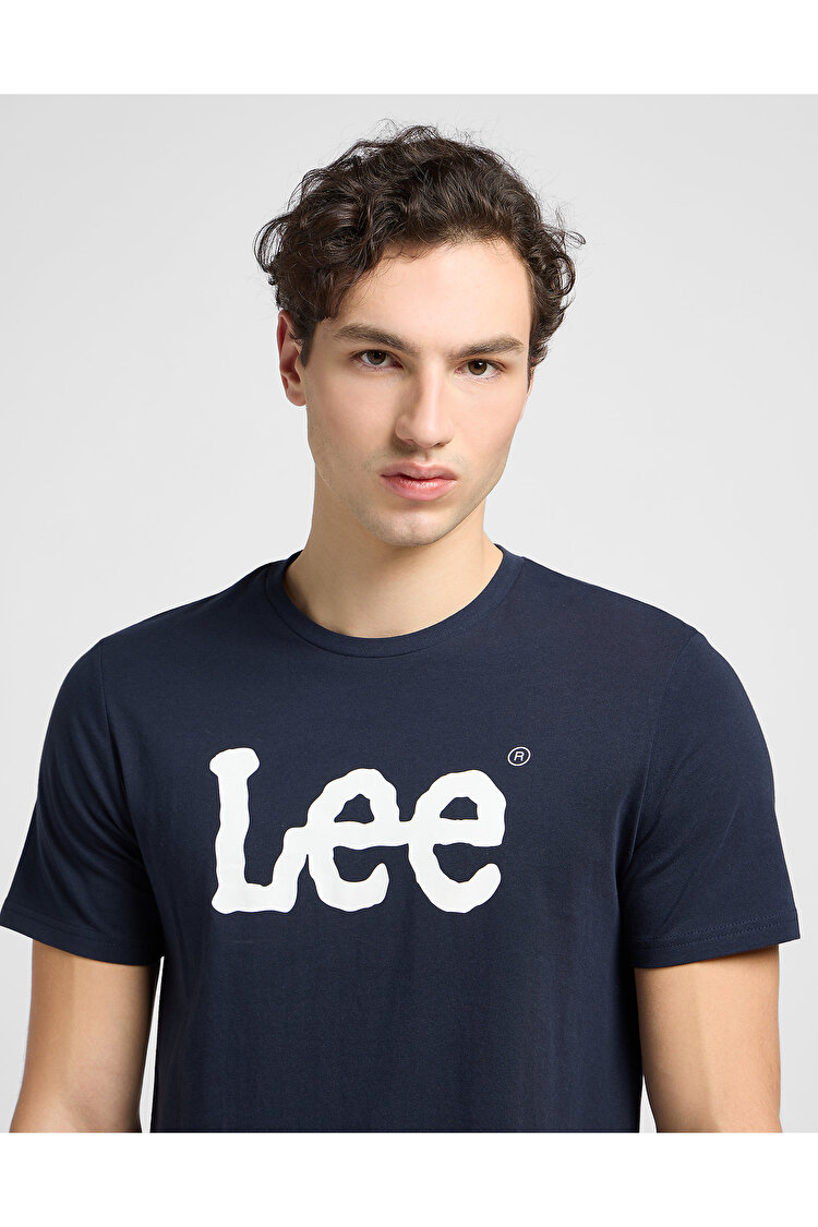 Футболка LEE WOBBLY LOGO TEE Regular Fit (112116126) Темно-синій