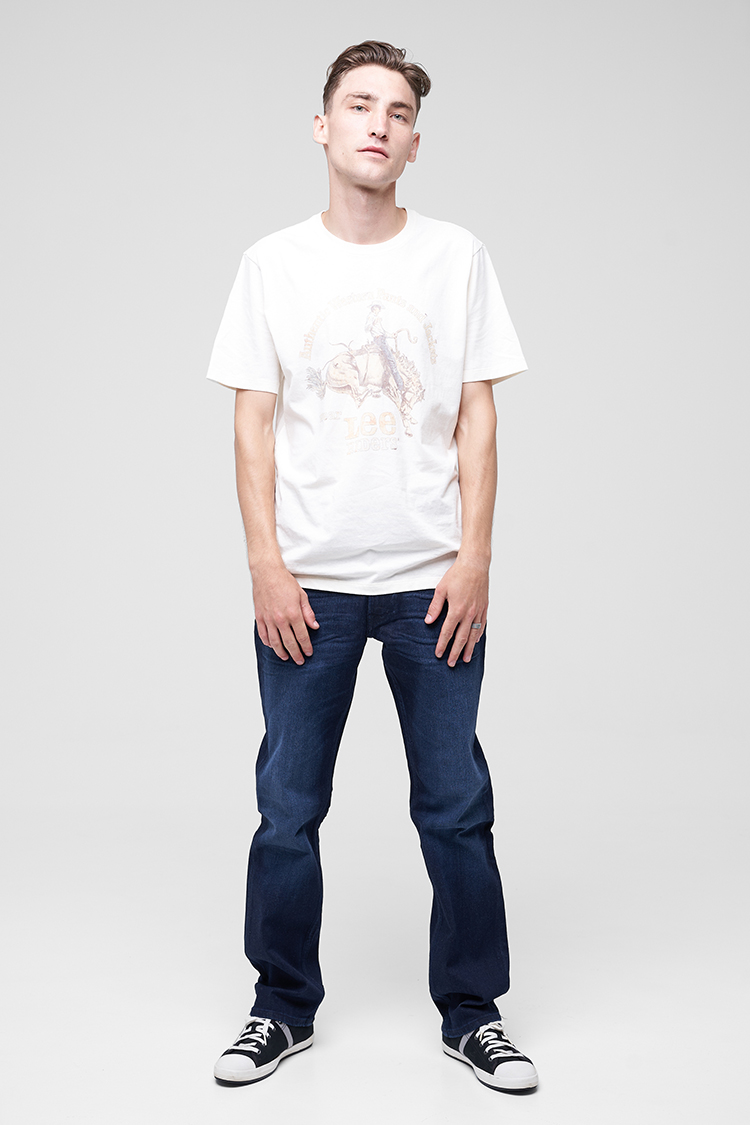 Джинси LEE Brooklyn Straight Regular Fit (L452DHDO) Темно-синій