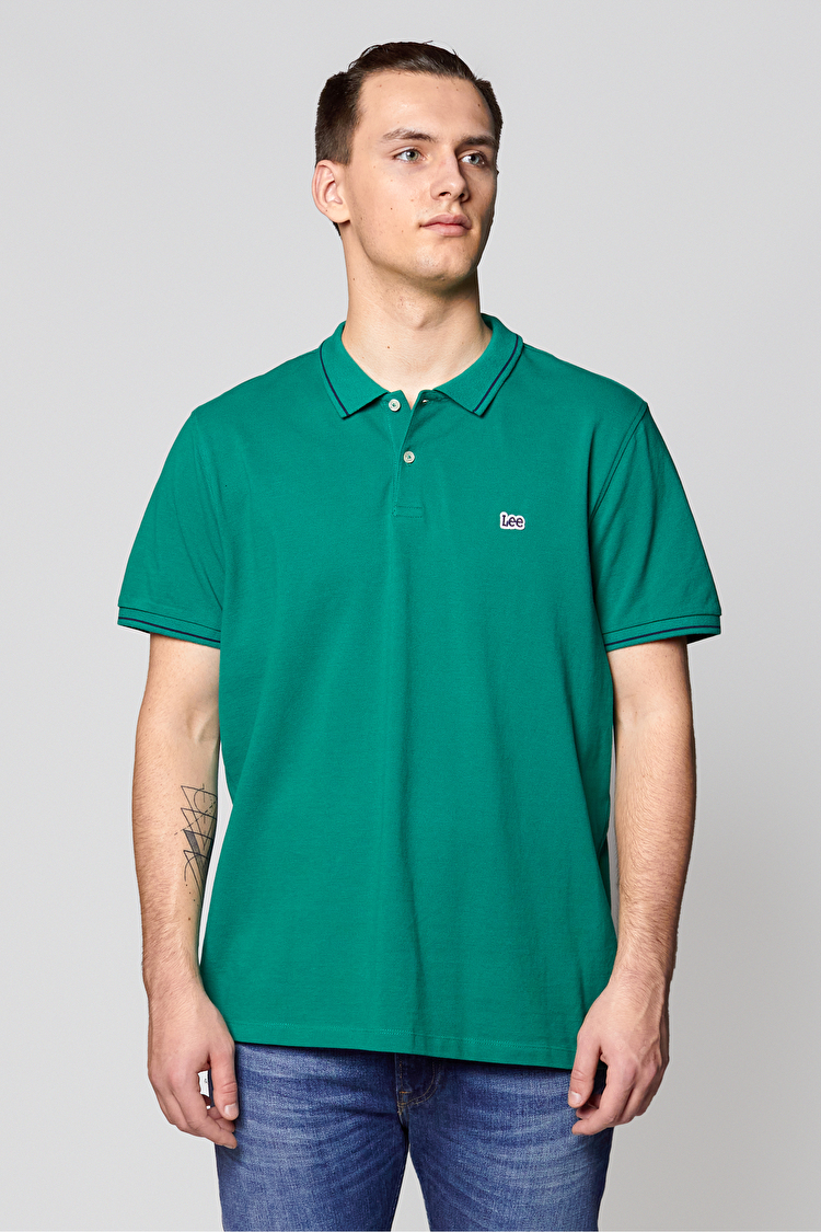 Поло LEE Pique Polo Regular Fit (L61ARLQD) Зелений