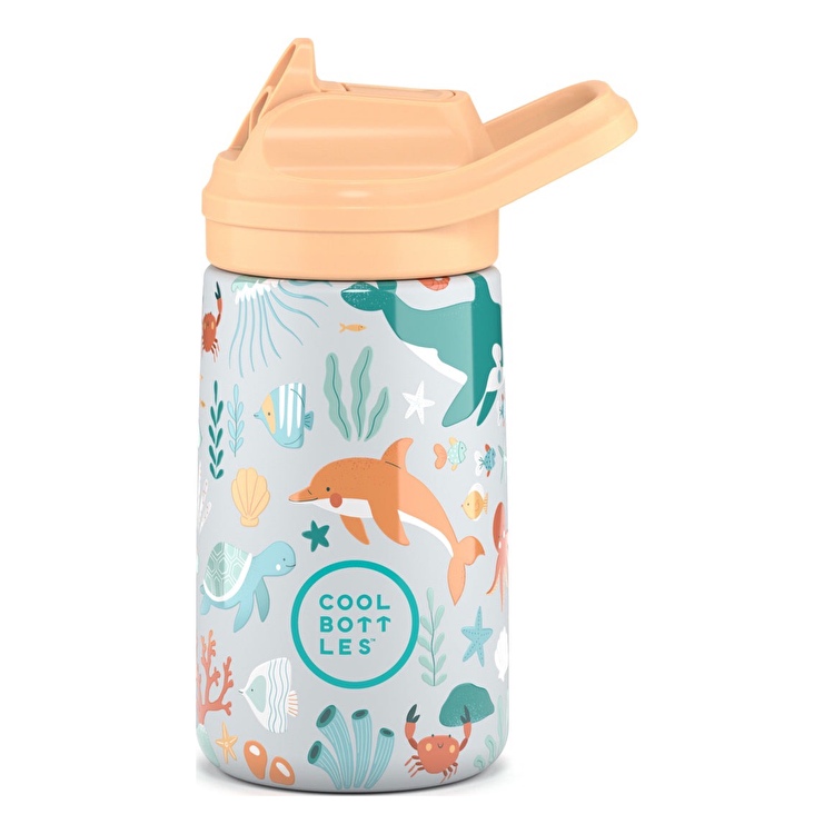 Термобутылка детская с силиконовым носиком COOL BOTTLES Underwater world 350 мл. (0416V)
