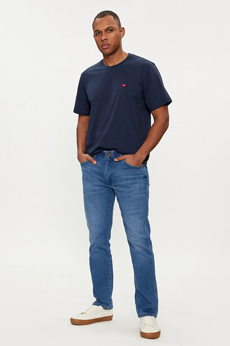 Футболка Wrangler Sign Off Tee (112350434) Синий