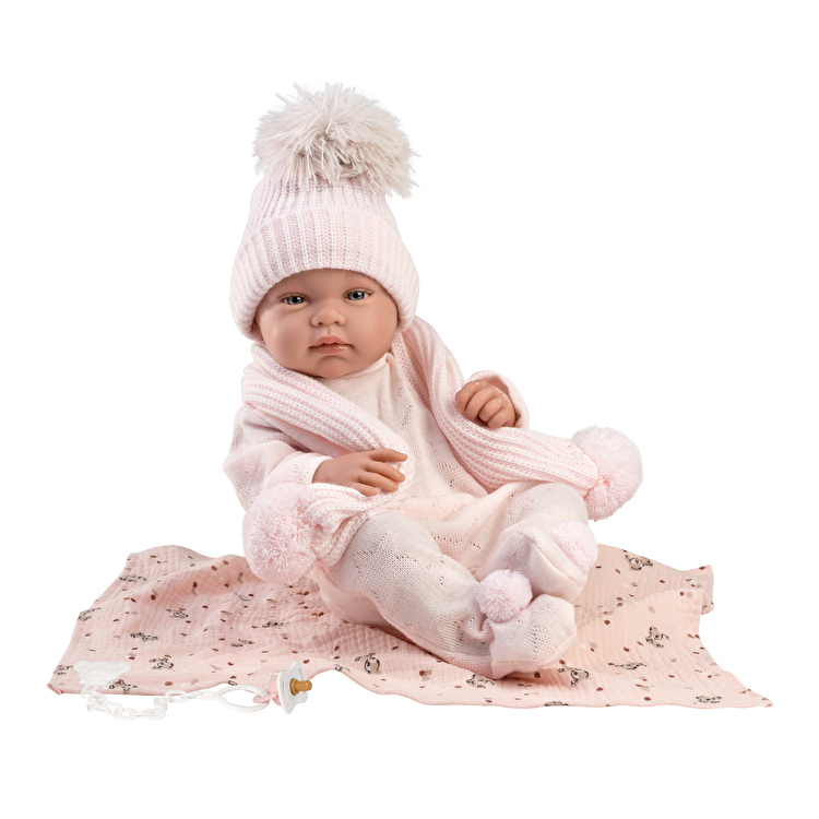 Пупс Tina Toquilla Bambi Rosa 43 см LLORENS (84338)
