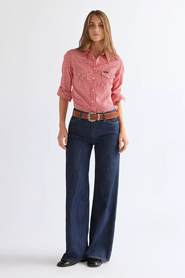 Джинси Wrangler WORLD WIDE WIDE LEG FIT (112378172) Блакитний