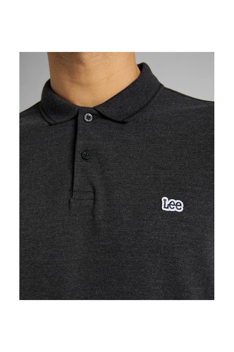 Поло LEE LS Pique Polo Regular Fit (L61VRL06) Темно-серый