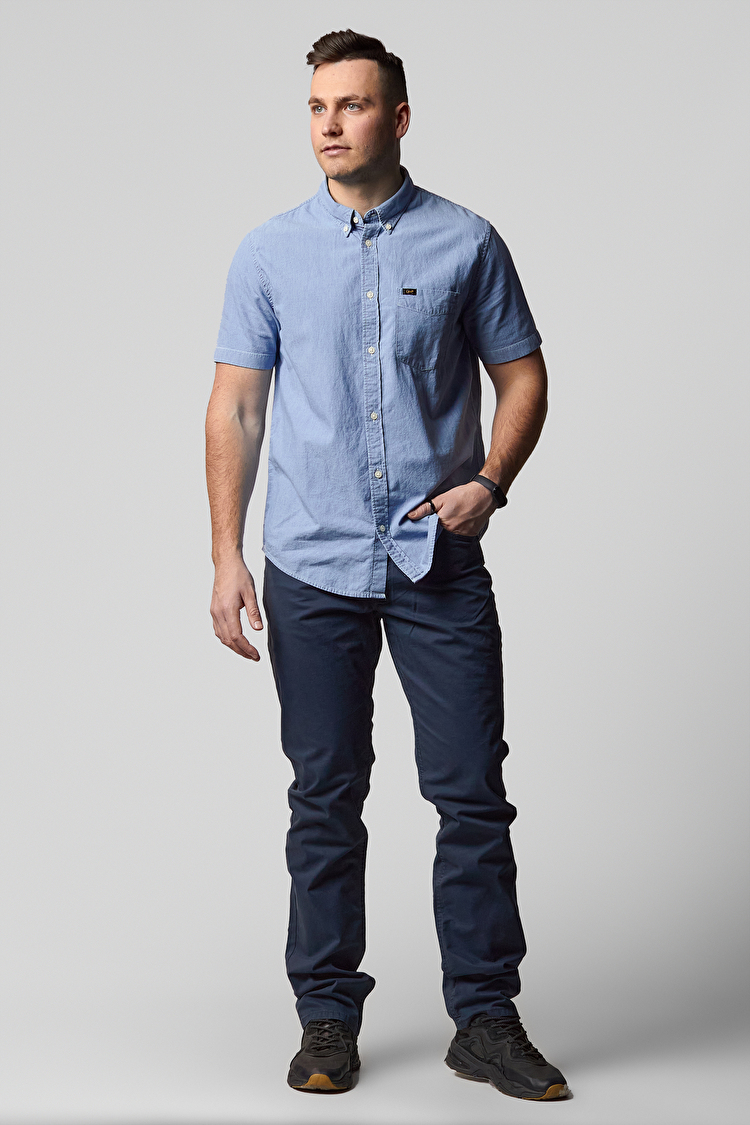 Брюки LEE Brooklyn Straight Regular Fit (L452GK34) Темно-синий