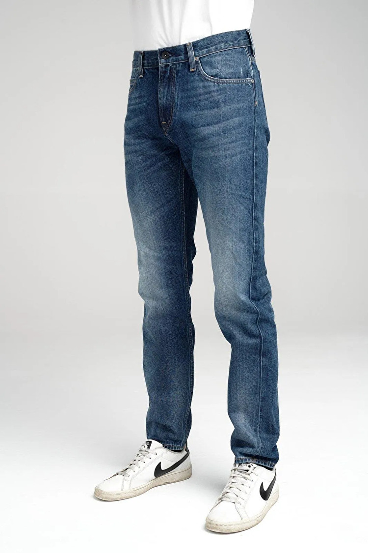 Джинси LEE Rider Premium Selvedge Slim Fit (L701FBHK) Темно-синій
