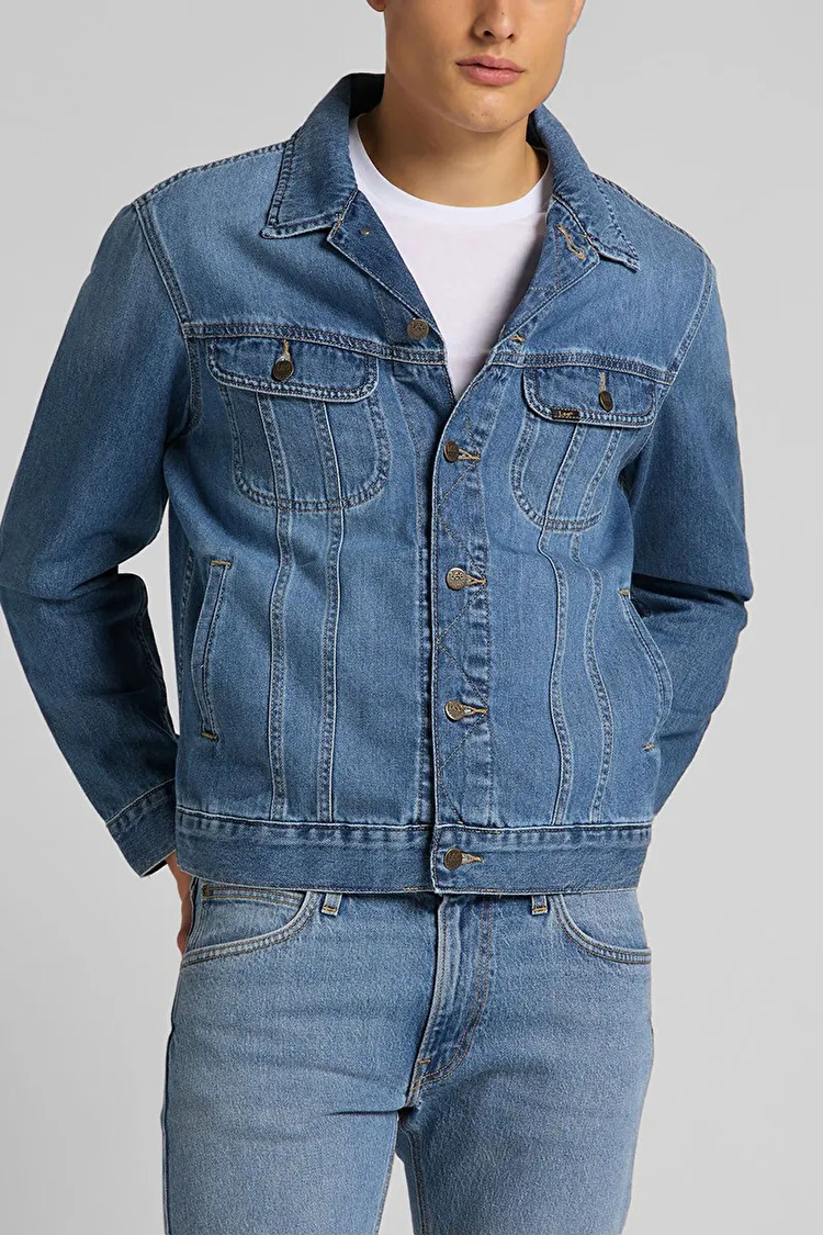 Куртка джинсовая LEE Rider Regular Fit (L89ZLJPI) Синий