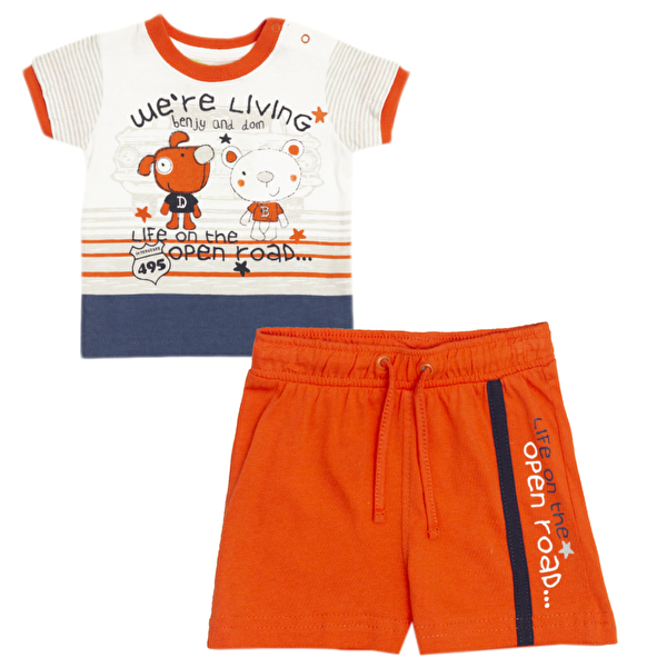Костюм : Футболка и шорты Losan Mc baby boys (017800403/303) Оранжевый