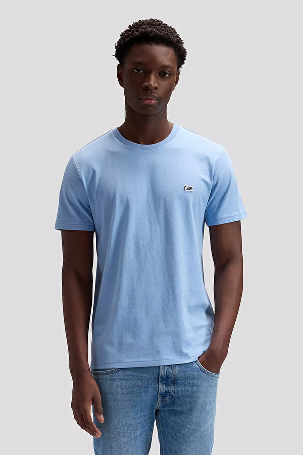 Футболка LEE SS PATCH LOGO TEE Regular Fit (112376472) Блакитний