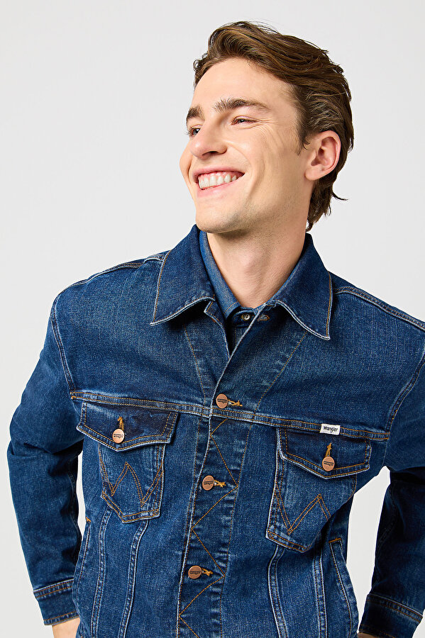 Куртка джинсовая Wrangler Classic Jacket Regular Fit (112362651) Синий