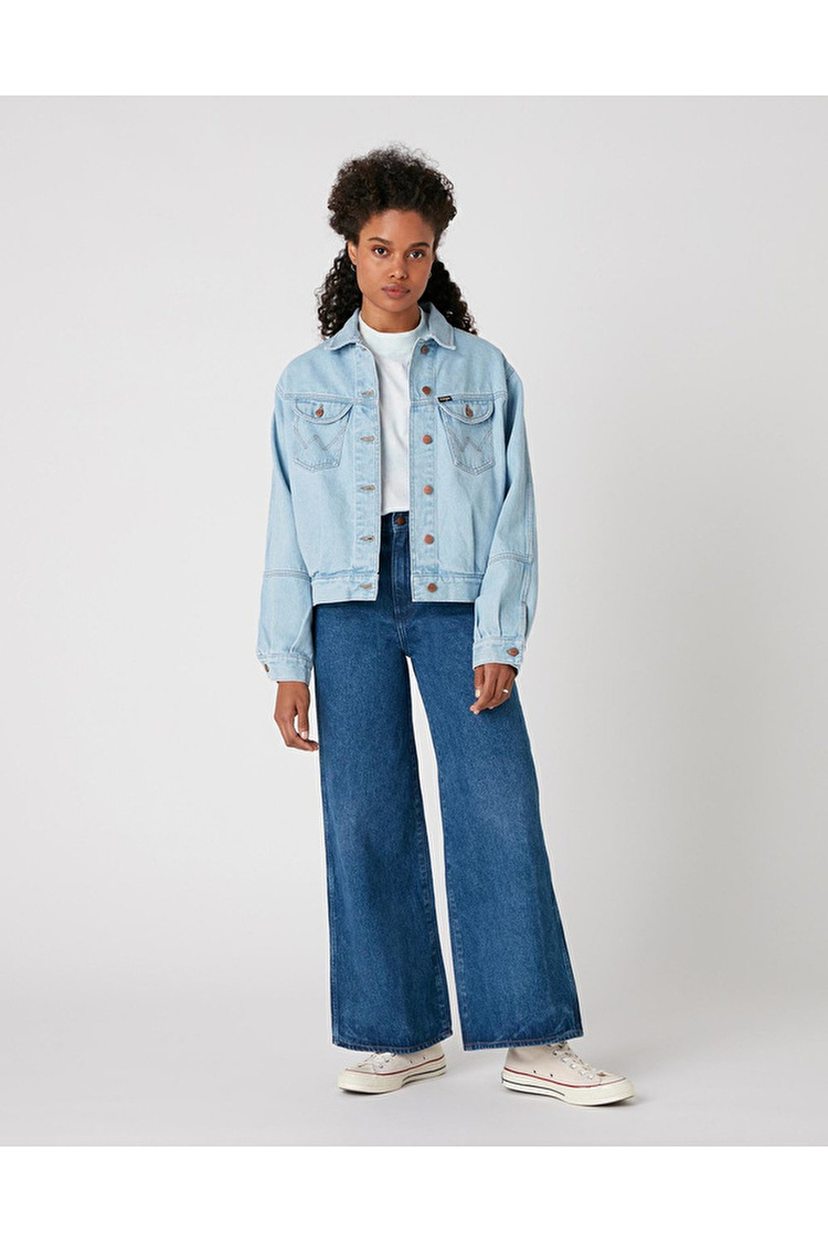 Куртка джинсовая Wrangler WESTERN UTILITY Relaxed Fit (W427MC25E) Голубой