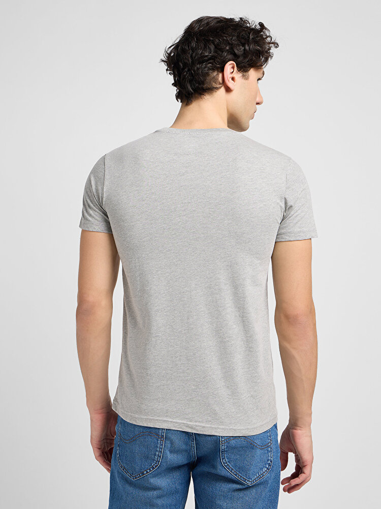 Набір футболок твін-пак LEE Twin pack Crew Slim Fit (112142481-L64NCESE) Сірий + чорний