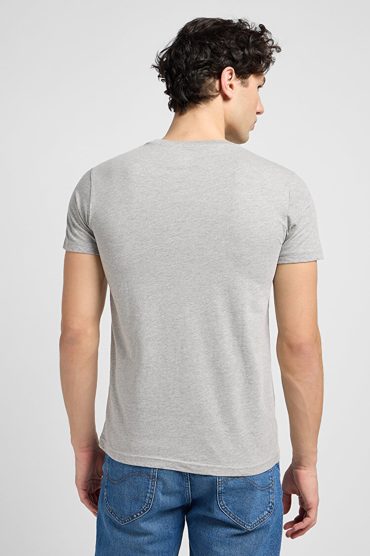 Набір футболок твін-пак LEE Twin pack Crew Slim Fit (112142481-L64NCESE) Сірий + чорний