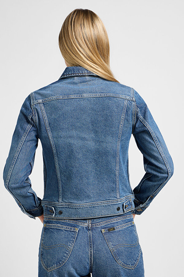 Куртка джинсовая LEE Rider Jacket Regular Fit (112341297) Голубой