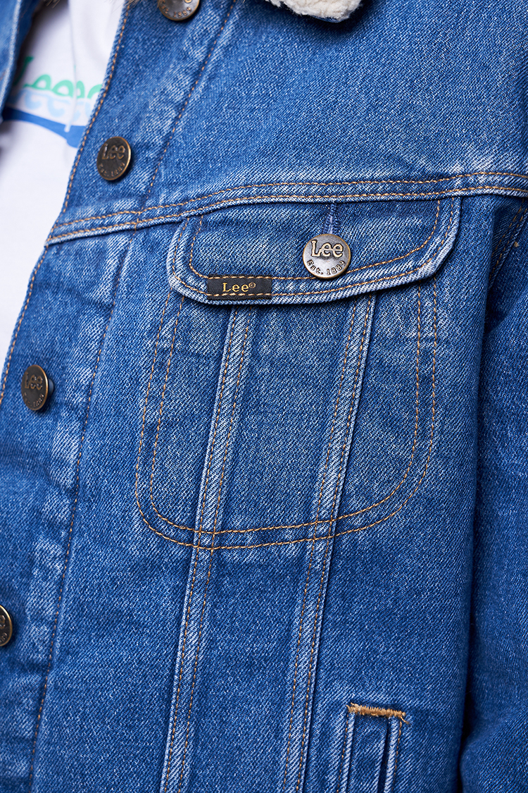 Шерпа LEE Sherpa Rider Jacket Regular Fit (L54VMWQW) Синій